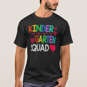 Back To School Team Kindergarten Squad Teacher Stu T-Shirt