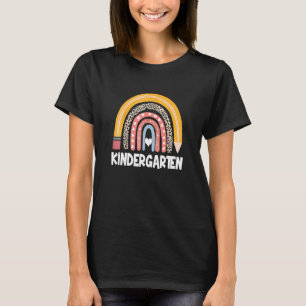 Back To School Team Kindergarten Teacher Leopard R T-Shirt
