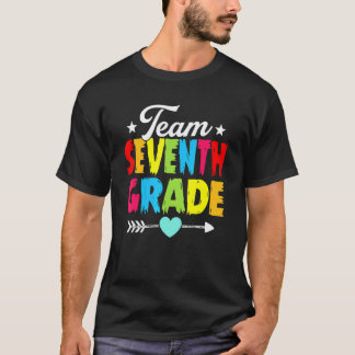 Back To School Team Seventh Grade Teacher Cute Fir T-Shirt