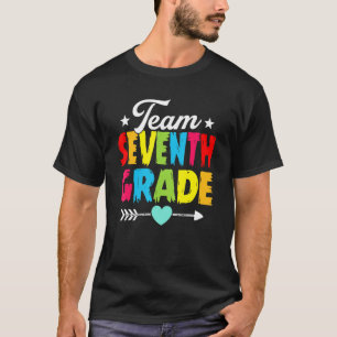 Back To School Team Seventh Grade Teacher Cute Fir T-Shirt