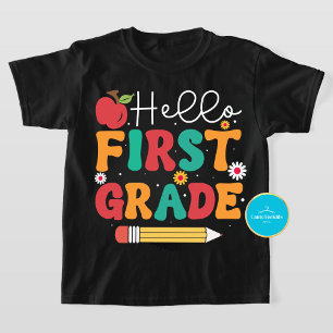 Back to School Tee Hello First Grade T-Shirt