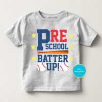 Back to School Tee | Preschool Batter Up