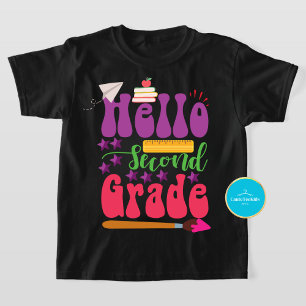 Back To School Tees Hello Second Grade T-Shirt