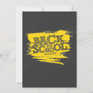 Back to school  thank you card