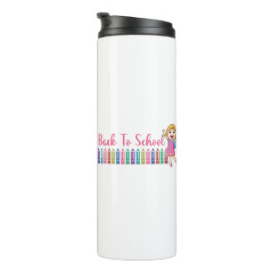 back to school thermal tumbler