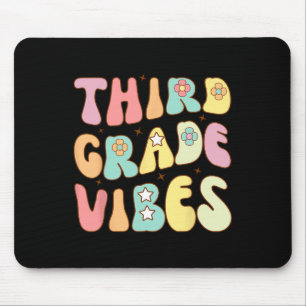 Back To School Third Grade Vibes Groovy Teacher Wo Mouse Mat
