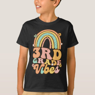 Back To School Third Grade Vibes Student Teacher r T-Shirt