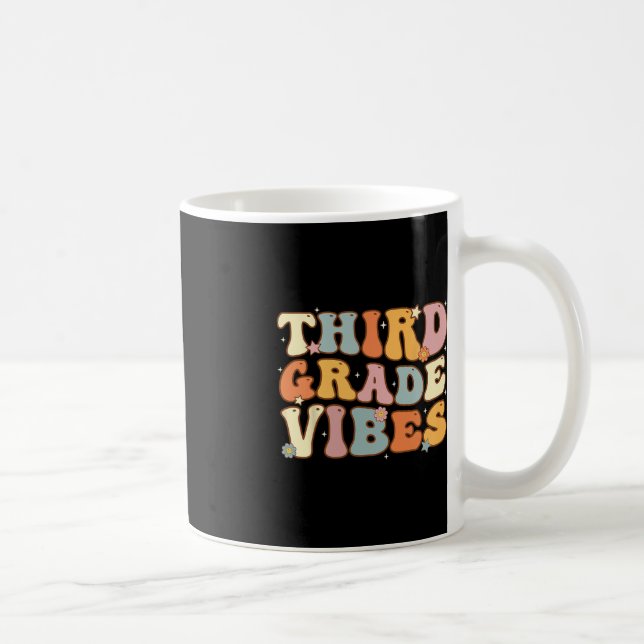 Back To School Third Grade Vibes Student Teacher W Coffee Mug (Right)