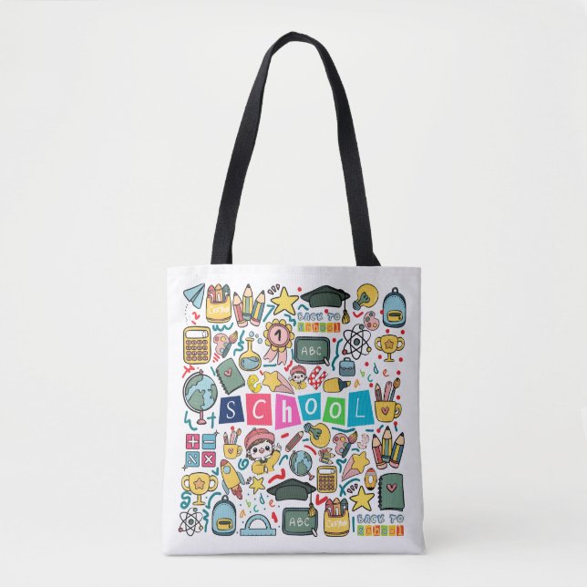 Back To School Tote Bag (Front)