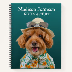 Back to school Toy Poodle notebook