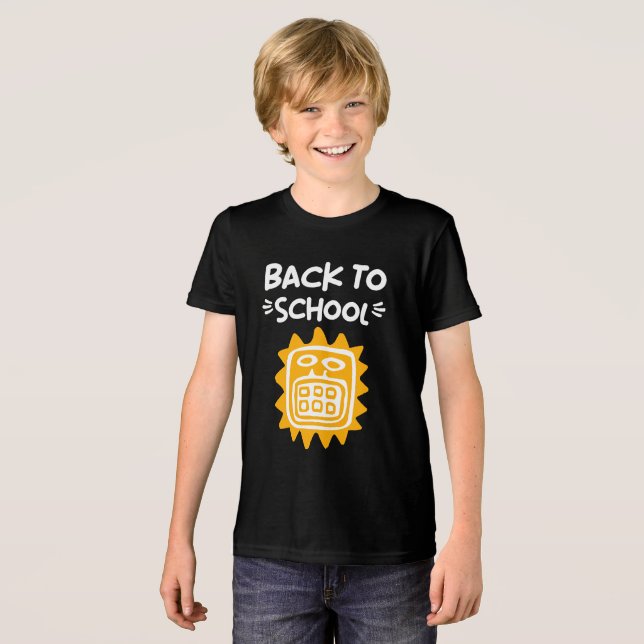 Back to School  Tri-Blend Shirt (Front Full)