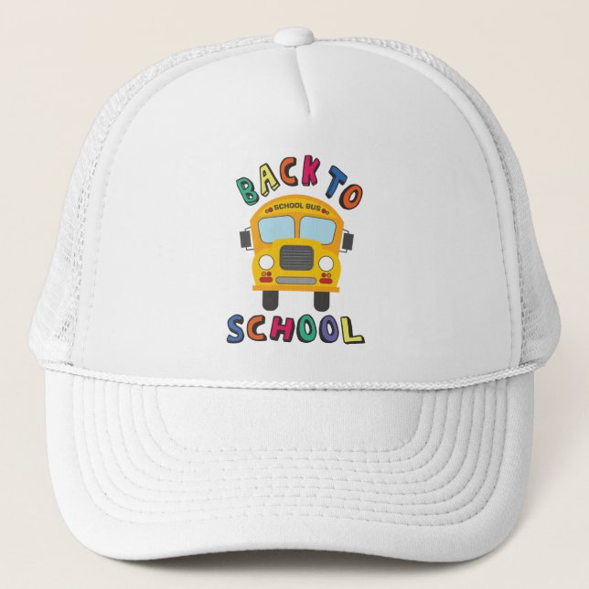 Back to school trucker hat (Front)