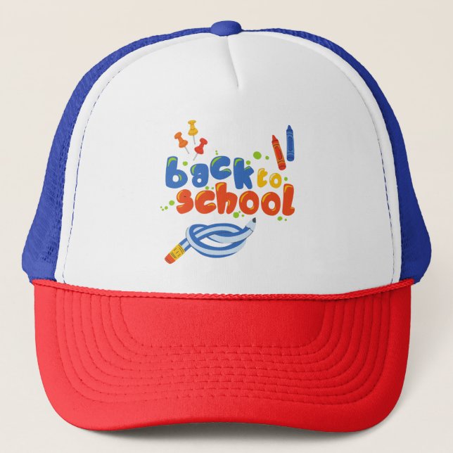 Back To School Trucker Hat (Front)