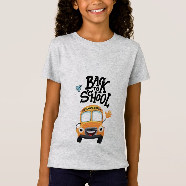 Back to School Tshirt with Bus (Front)