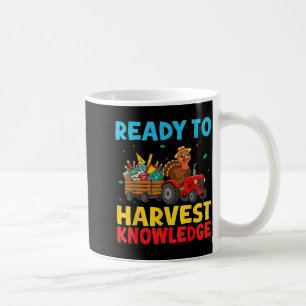 Back To School Turkey Farming Tractor Farmer Kids  Coffee Mug