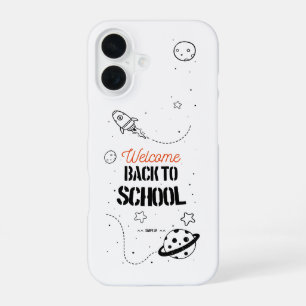 Back to School Typography Design iPhone 16 Case
