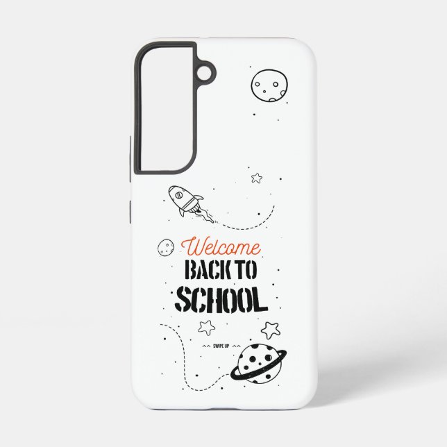 Back to School Typography Design Samsung Galaxy S22 Case (Back)