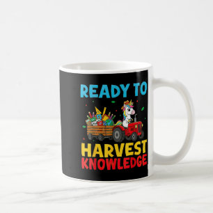 Back To School Unicorn Farming Tractor Farmer Kids Coffee Mug