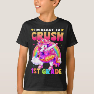Back to school unicorn girls ready to crush 1st T-Shirt