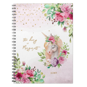 Back To School Unicorn Magical Creature Girl Kids Notebook