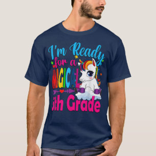 Back to School Unicorn Ready for Magical 5th Grad T-Shirt