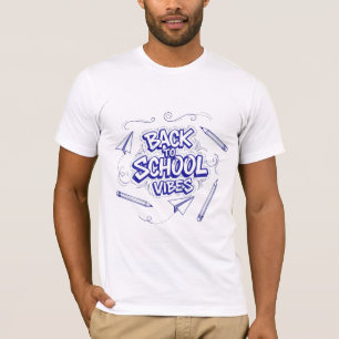 Back to School Vibes Doodle Art T-Shirt