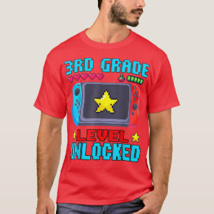 Back to School Video Gamer 3rd Grade Level Unlocke T-Shirt