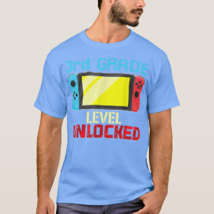 Back to School Video Gamer 3rd Grade Level Unlocke T-Shirt