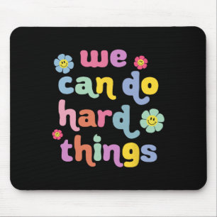 Back To School We Can Do Hard Things Teacher Motiv Mouse Mat