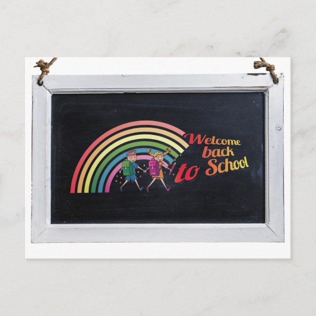 Back to school | Welcome back to school Postcard (Front)