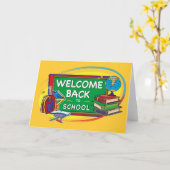 Back to School Welcome Card (Yellow Flower)