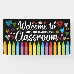 Back to School Welcome Teacher's Classroom Banner