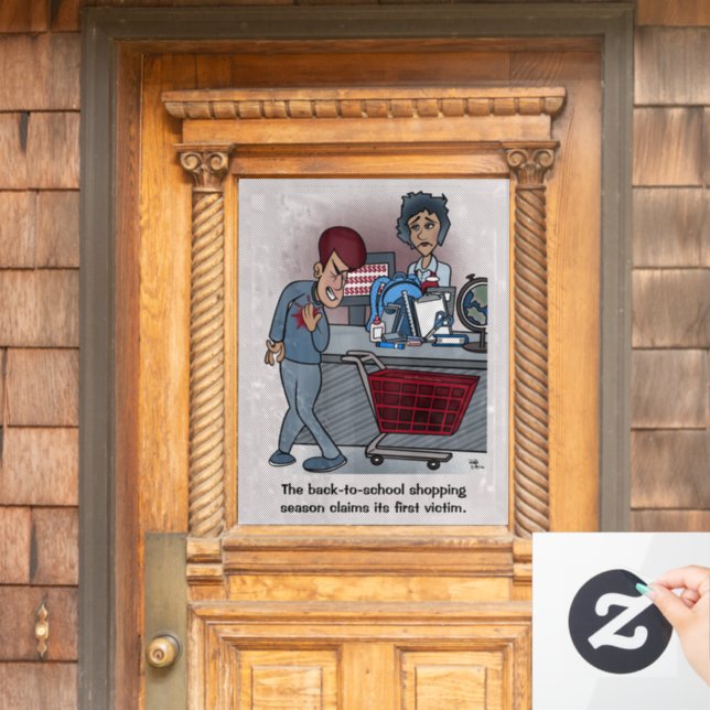 Back To School Window Cling (Home Door)