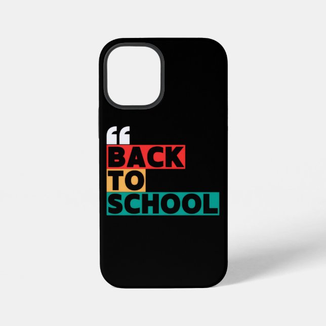 Back to school with a classic and elegant touch iPhone case (Back)