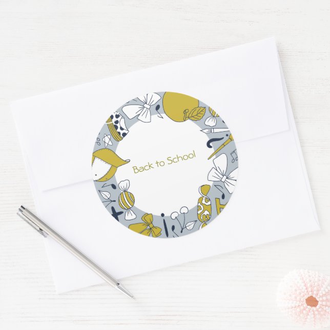 Back to School with Darling Little Things Sticker (Envelope)