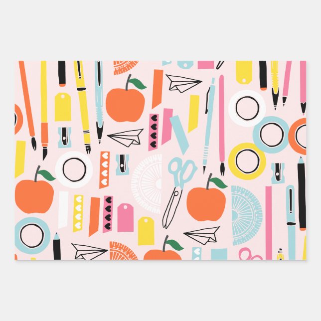 Back to school wrapping paper (Front)