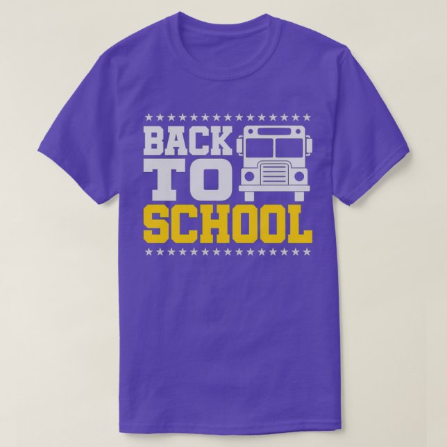 Back To School Yellow Bus Driver T-Shirt (Design Front)