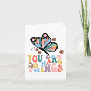 Back To School You Can Do Hard Things Card