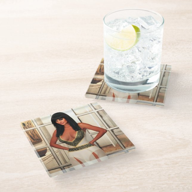 Back to That Special Place glass coaster (Angled)