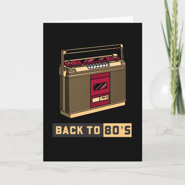 Back To The 80s   80s Music Card (Front)