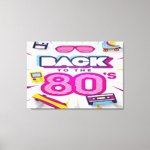 Back To The 80s Canvas Print