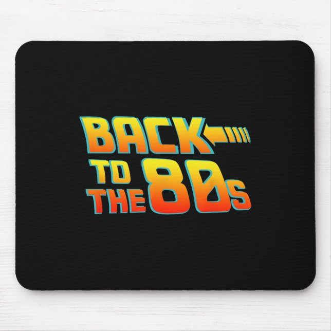 Back To The 80s - Costume Funny Dress Party Idea   Mouse Mat (Front)