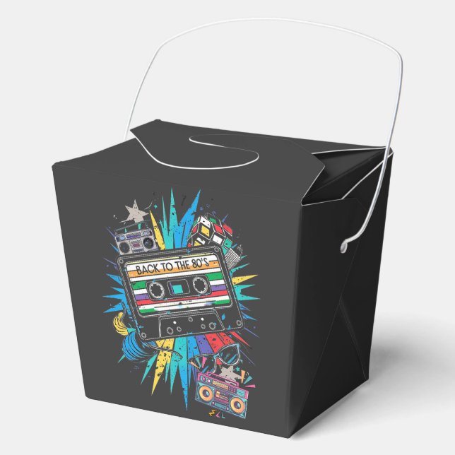 Back to the 80's  favour box (Front)