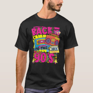 Back To The 90s 90s Disco Radio And Techno Era Vin T-Shirt