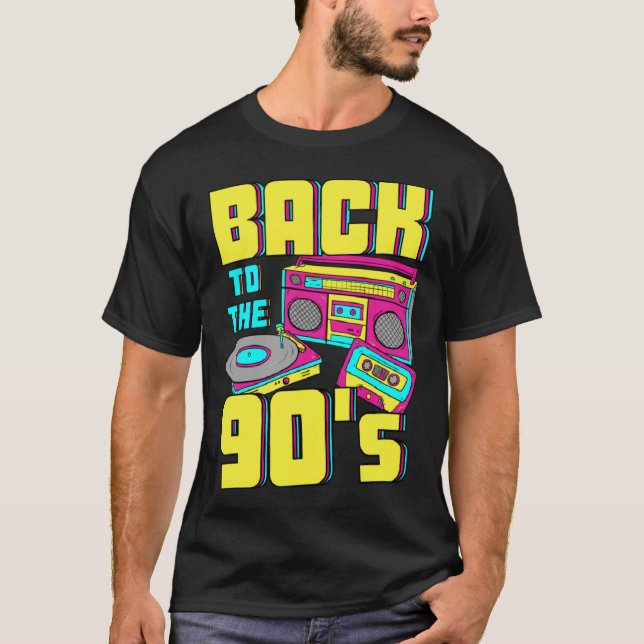 Back To The 90s costume theme party 90s outfit ret T-Shirt (Front)