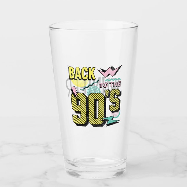 Back to the 90's glass (Front)
