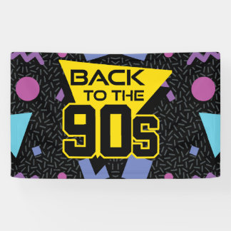Back to the 90s Party Banner