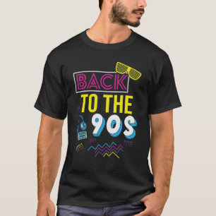 Back to the 90s Retro Groovy Bright Colourful T-Shirt