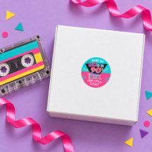 Back to the 90s Retro Neon Birthday