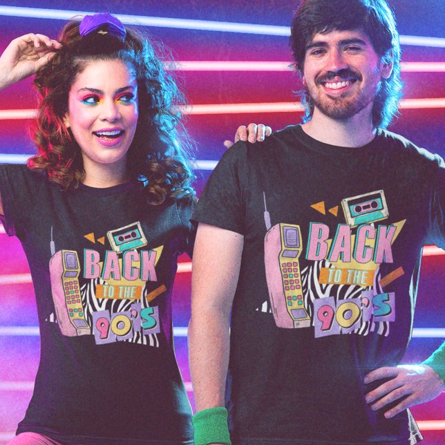 Back to the '90s Retro Phone and Cassette T-Shirt (Creator Uploaded)